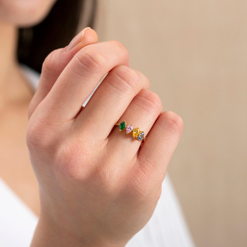 Custom Mother’s Ring - Marquise