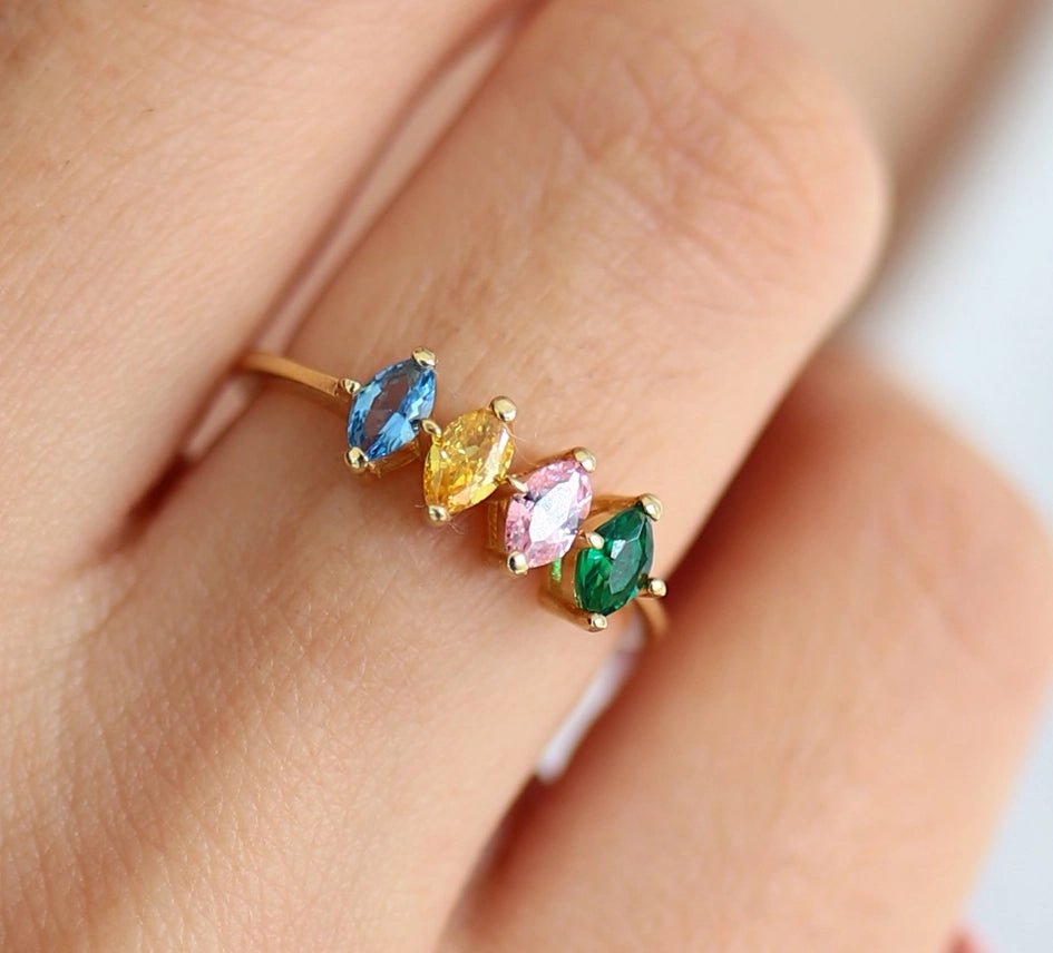Custom Mother’s Ring - Marquise