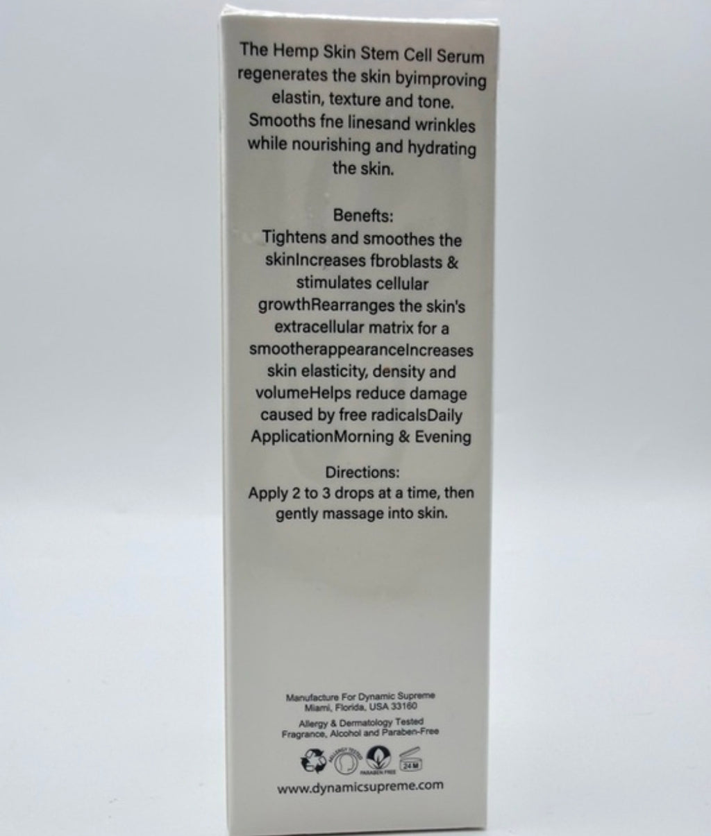 Dynamic Gemstone Hemp Skin Stem Cell Facial Serum