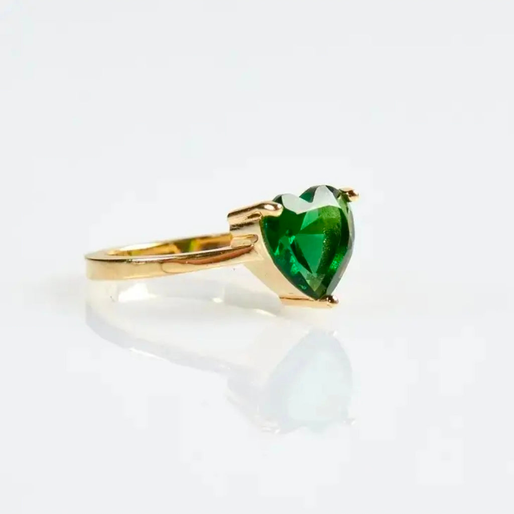 Birthstone Heart Ring