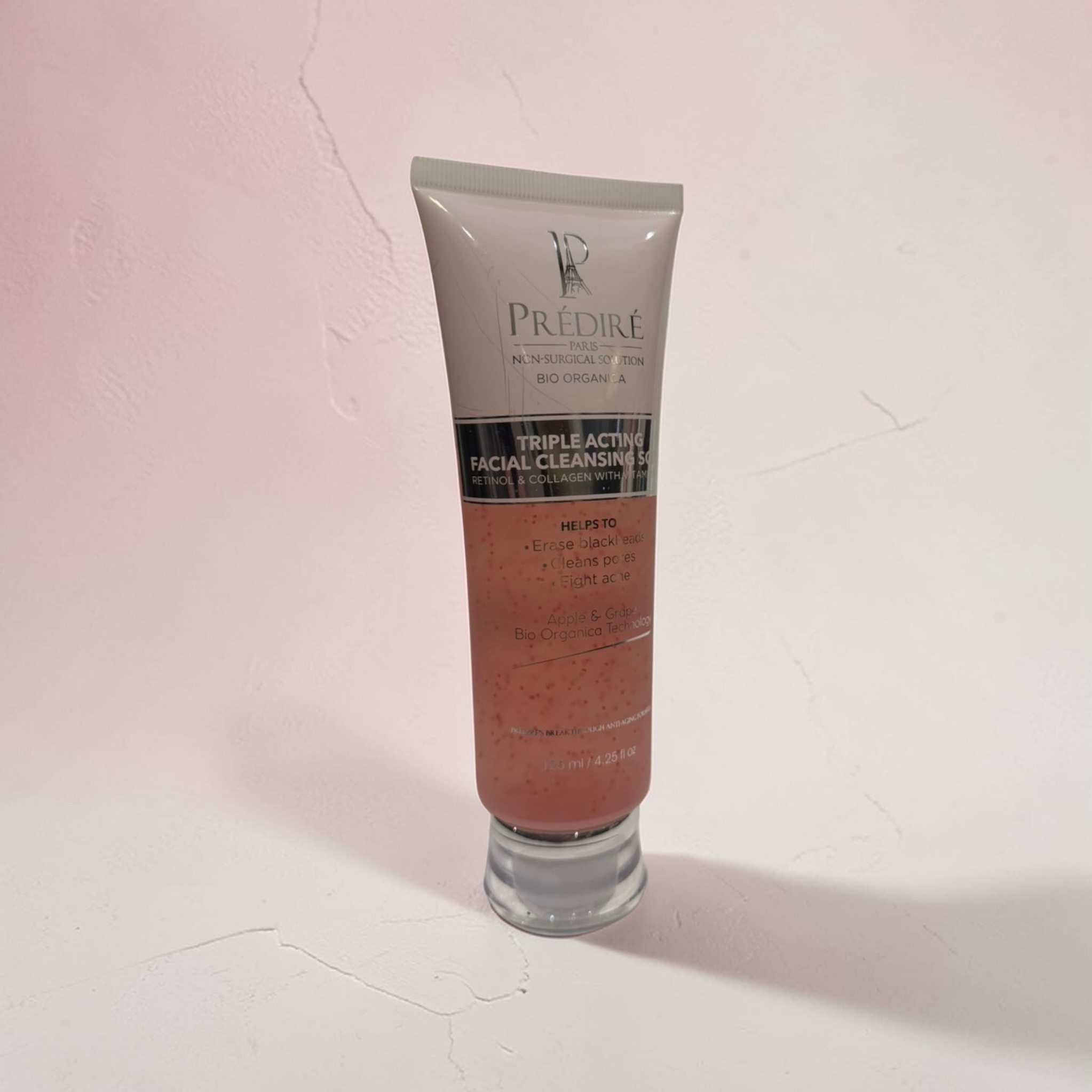 Triple Acting Facial Cleansing Scrub Powered by Bio Organica Collagen Technology (25 mL)