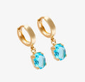 Oval Cut Birthstone Earrings
