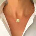 Circle Monogram Necklace