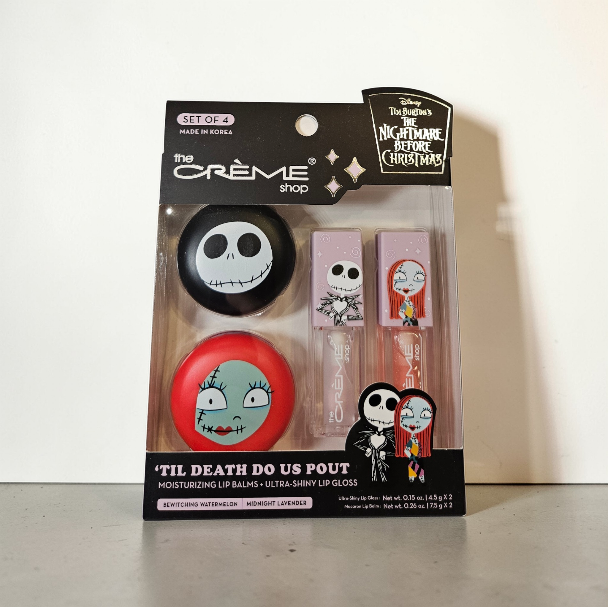 The Crème Shop Nightmare Before Christmas Lip Balm & Gloss Set