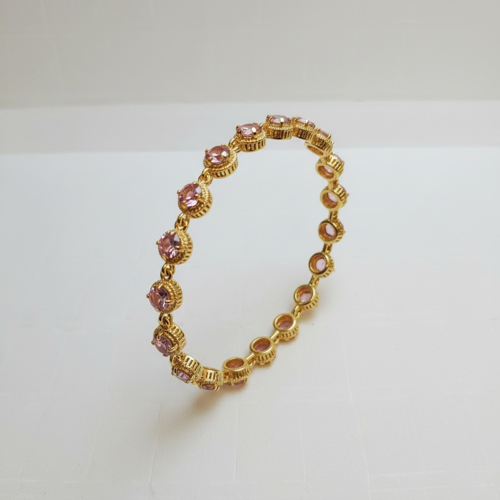Blush Dot Tennis Bracelet