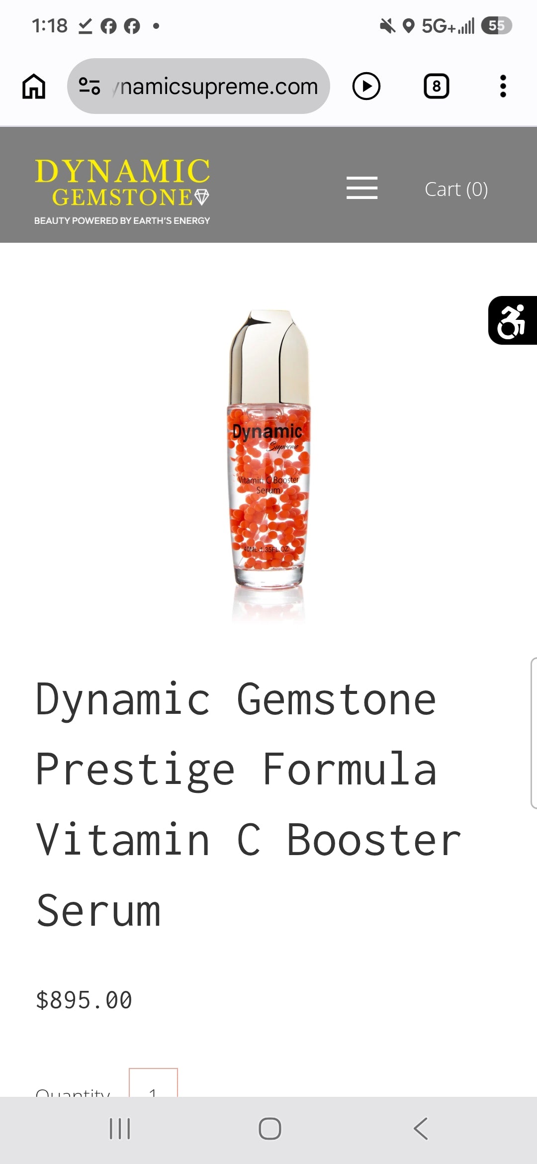 Dynamic Gemstone Prestige Formula Vitamin C Booster Serum