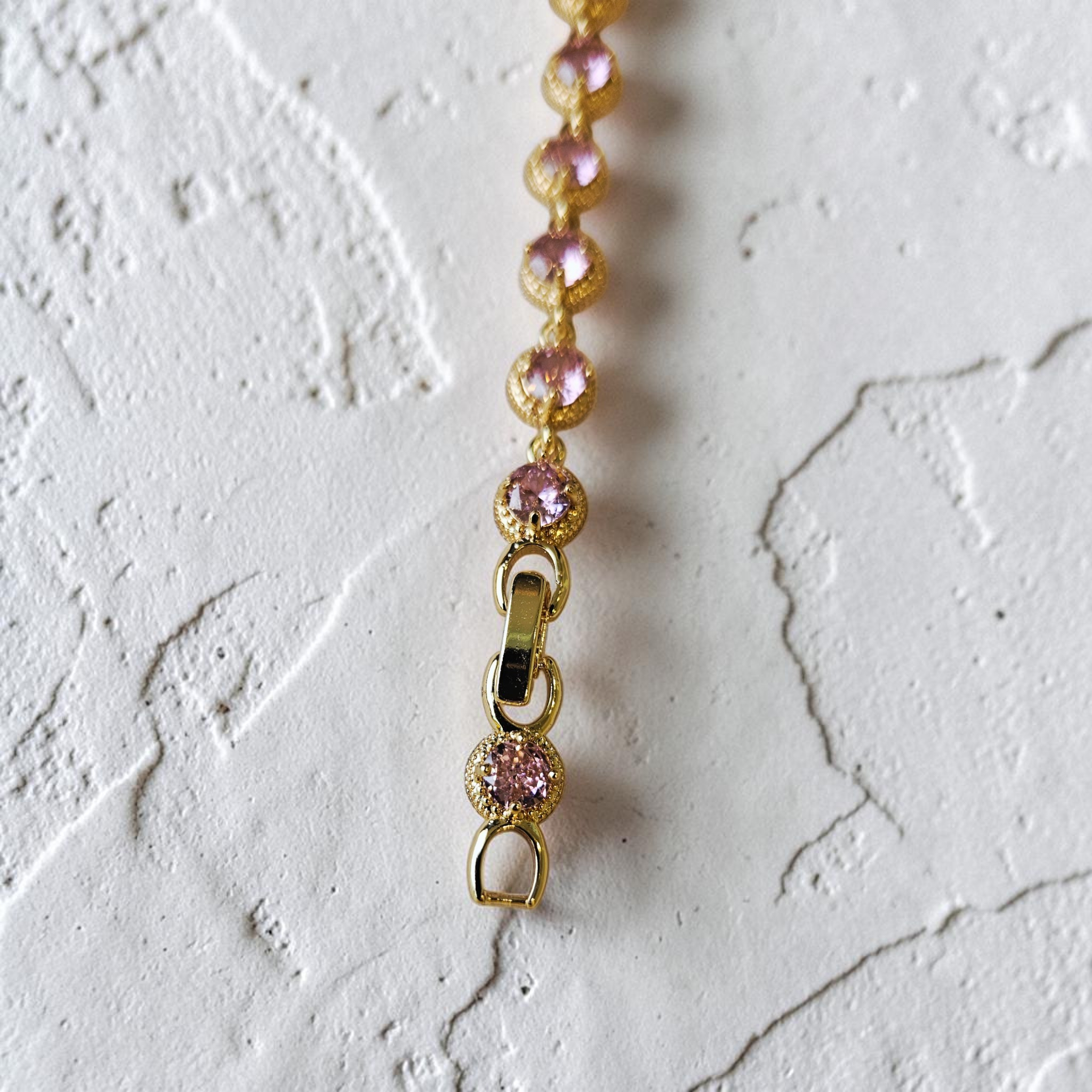 Blush Dot Tennis Bracelet