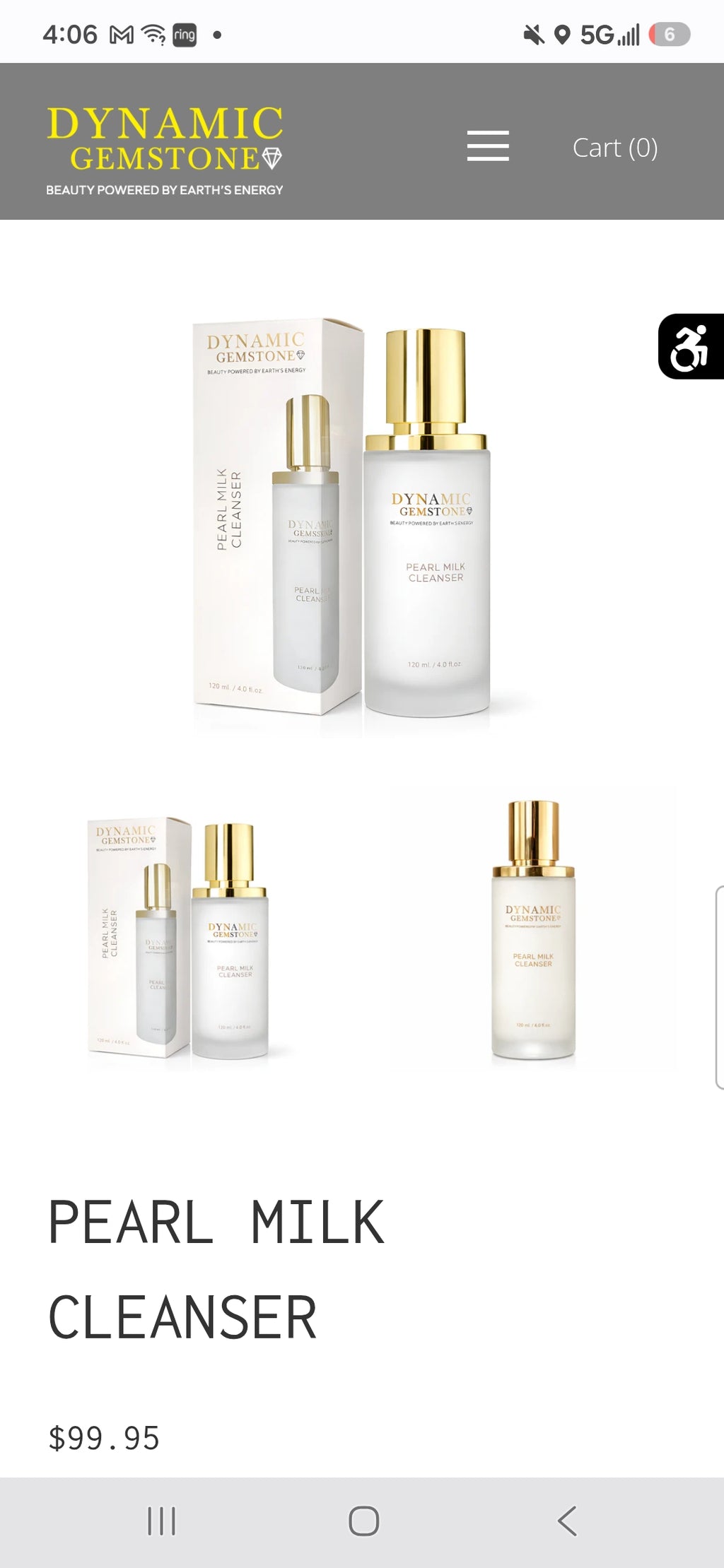 Dynamic Gemstone Pearl Milk Cleanser