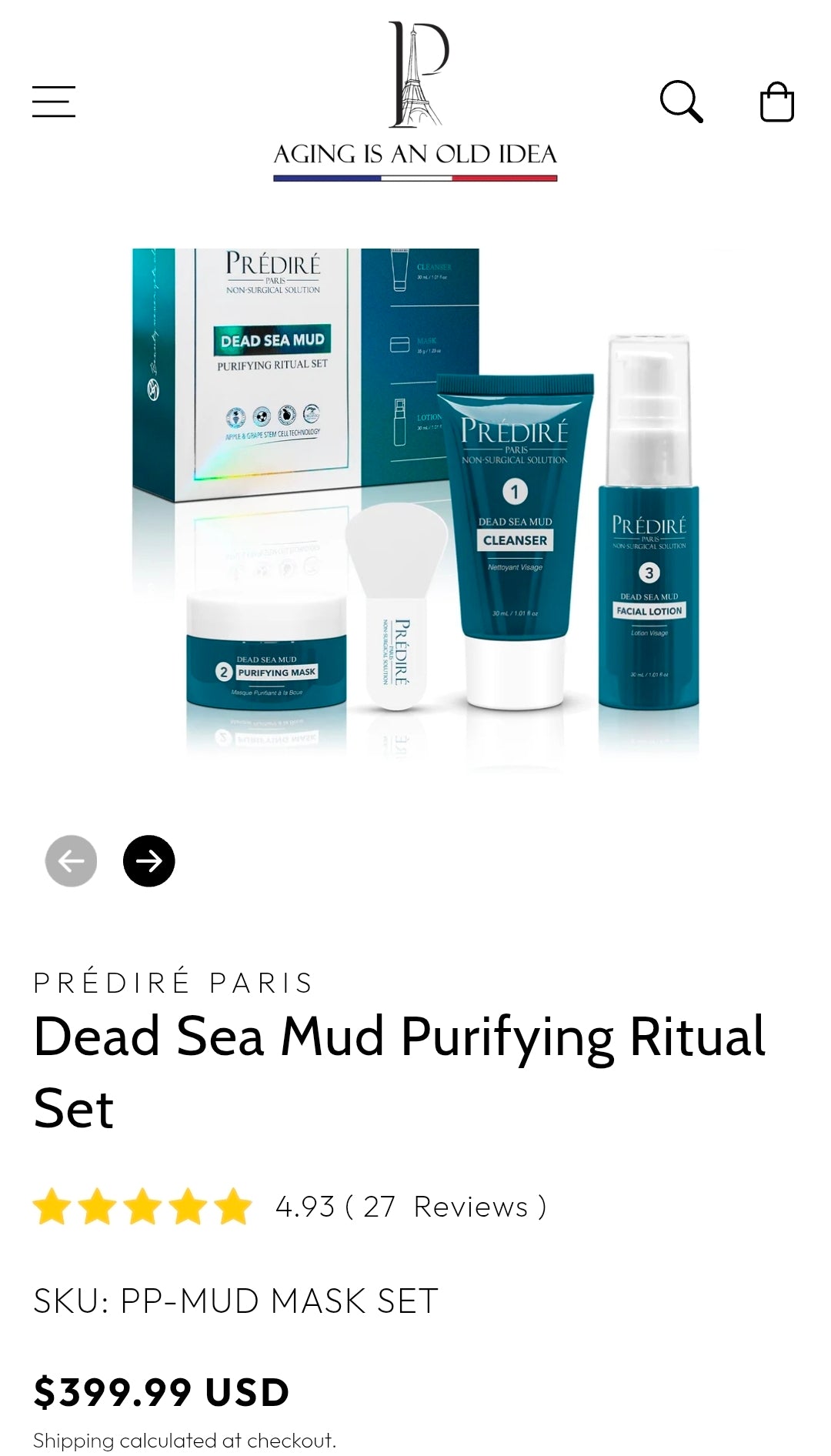 Prédiré Paris Dead Sea Mud Purifying Ritual Set