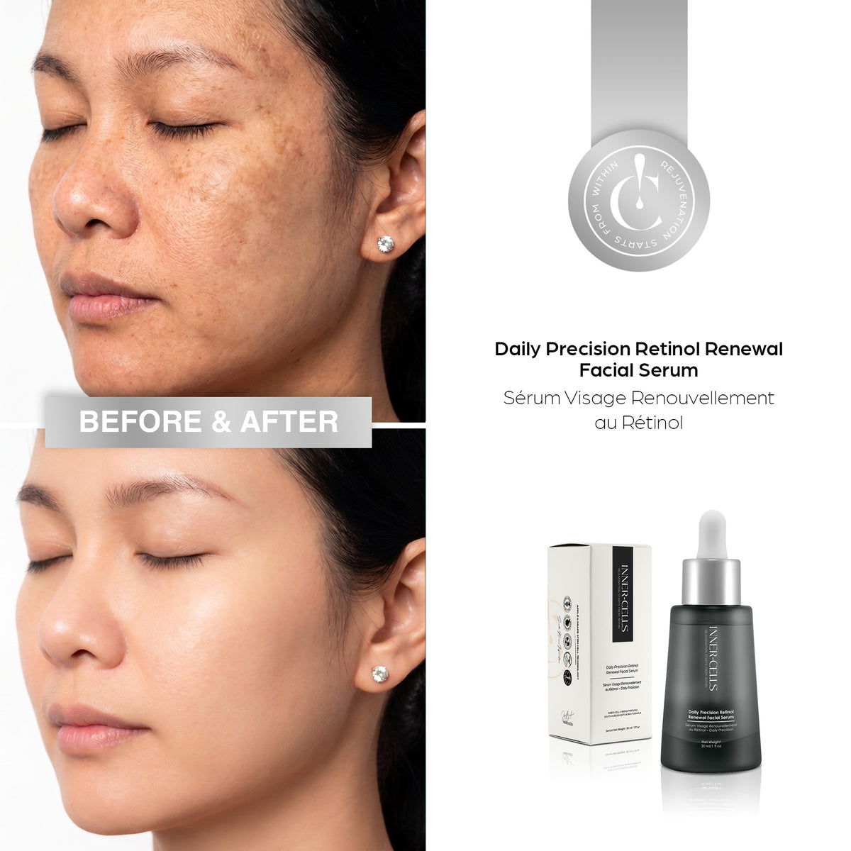 Inner Cells Daily Precision Retinol Renewal Facial Serum